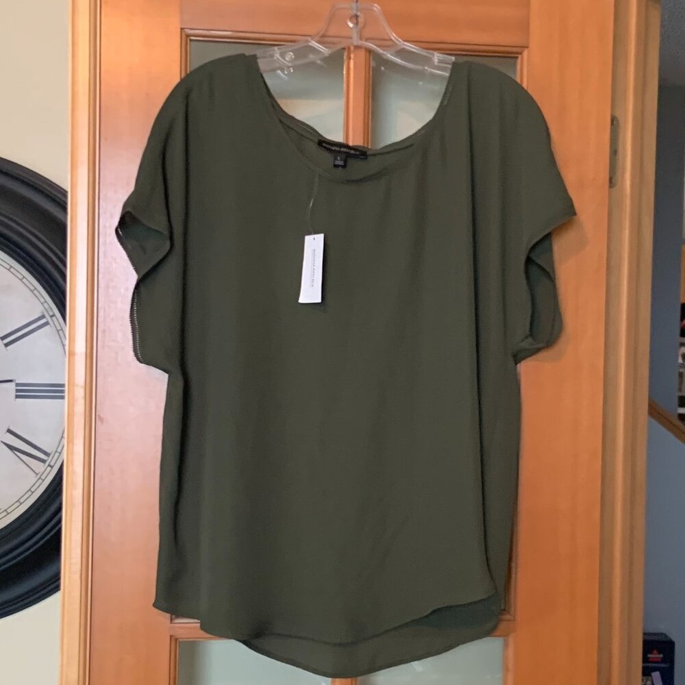 Banana Republic Olive Green Blouse